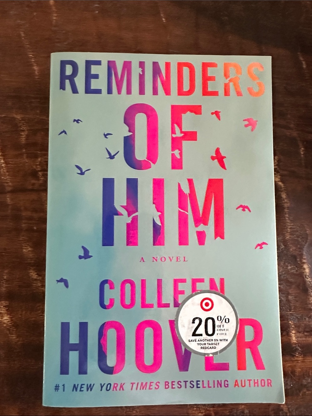 Reminders of Him - Teal and Pink Paperback Novel